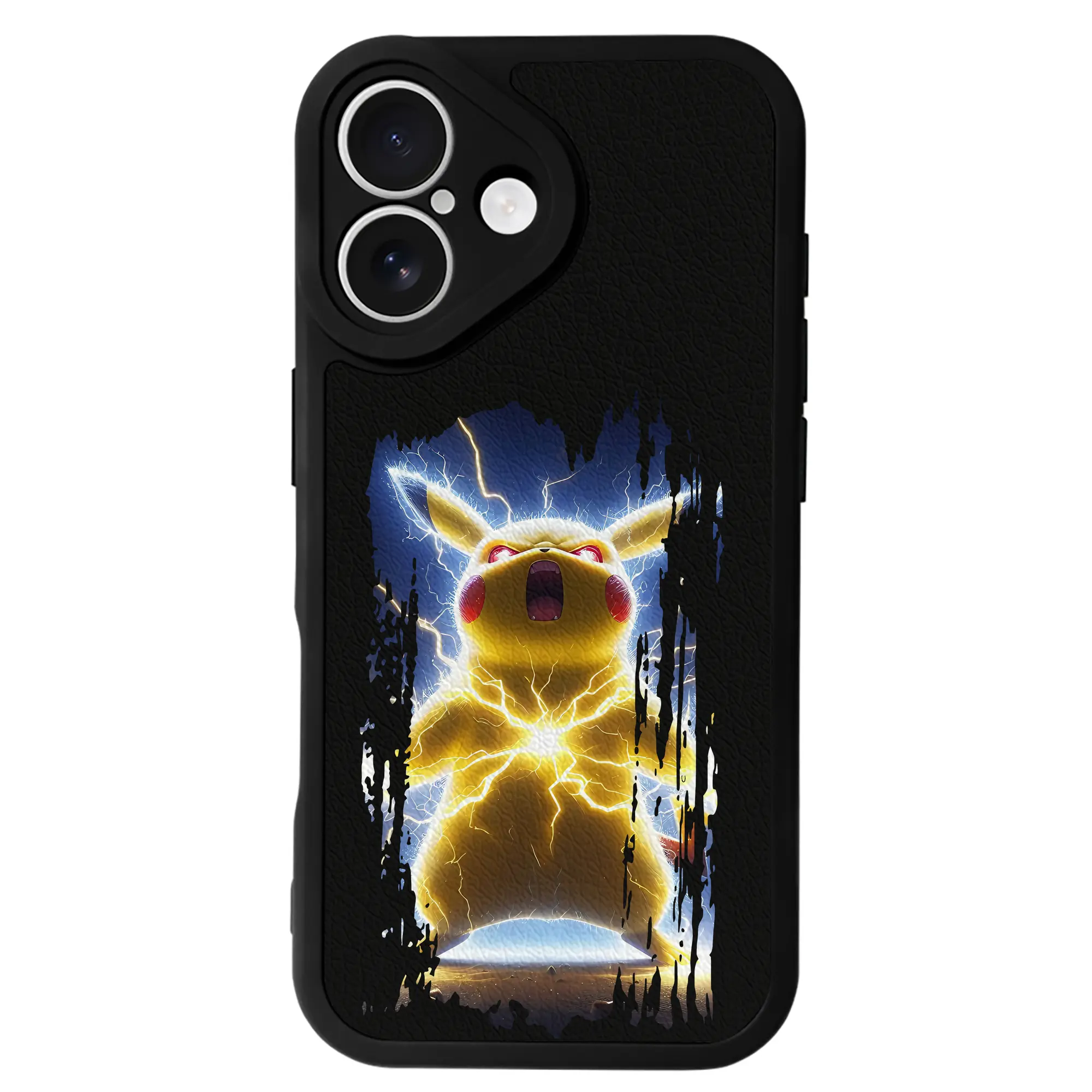 ポケモン グッズ,ピカチュウ - IPhone 16シリーズ対応 ・ シリコンスマホケース ・ レザー調 ・ 高精度フィット ・ 耐衝撃 ・ ワイヤレス充電対応 ・ 精密カット